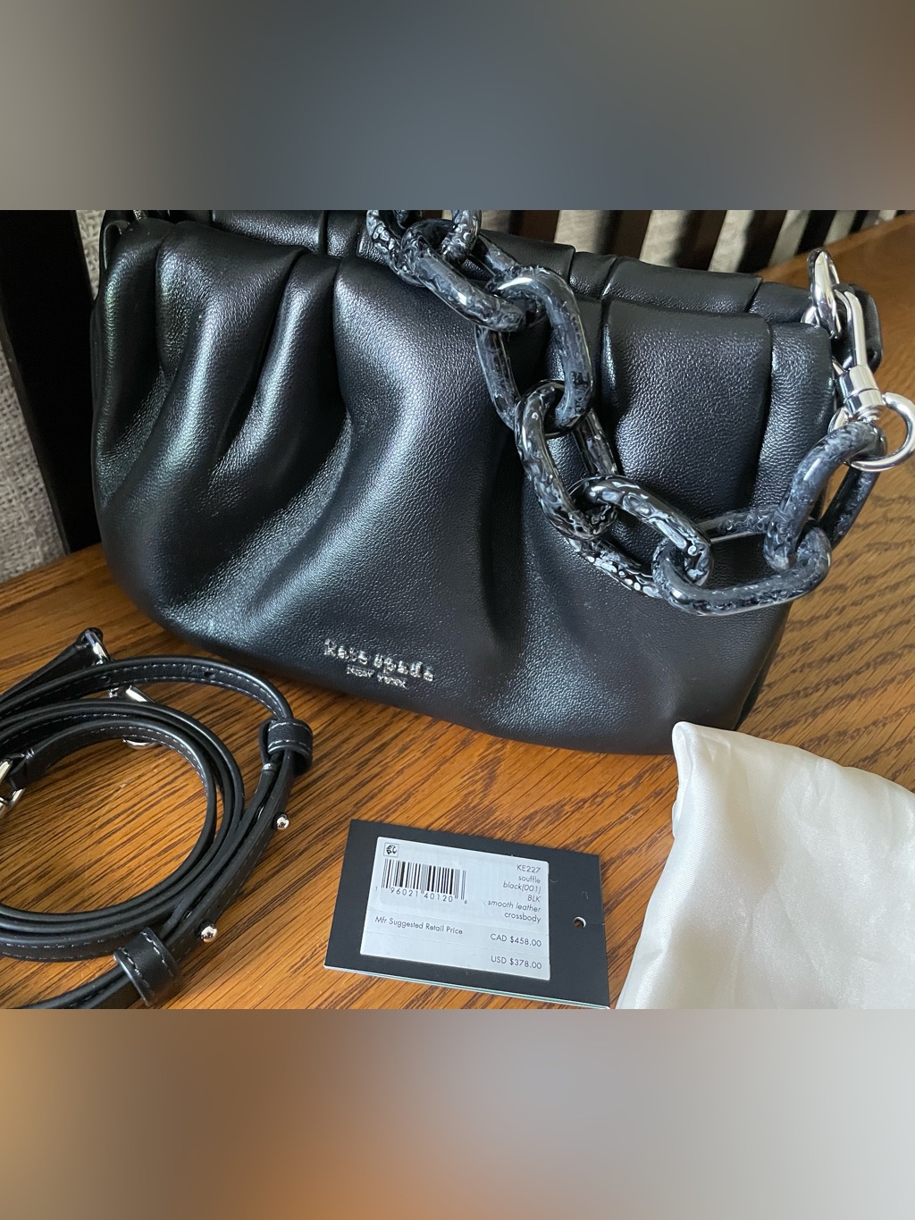 Bnwt Kate Spade Black Souffl